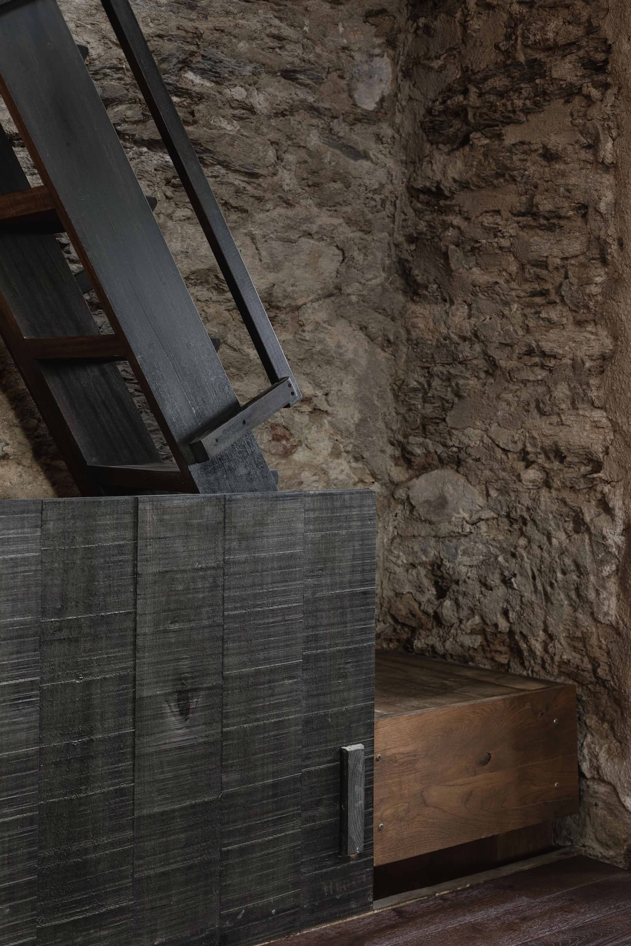 Architectural project - exposed stone, vintage vibe, reclaimed wood, loft living, raw aesthetics, heritage conservation, heritage style, country charm, warm interior, wood, timber, eco-conscious, sustainable design, warm tones, grey, neutral tones, brown, eco friendly, rustic vibe, natural textures, minimalist vibe, industrial touch, natural material, cozy vibe, stone, small space, compact design, rustic design, stone wall, rustic wall, earthy feel, cozy corner, minimalist space, earthy colors, rustic decor, dark wood, timber finish, stone texture, wood finish